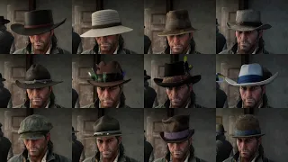 Red Dead Redemption 2 - 39 Stolen Hats / 11 Found Hats / 30 Crafted Hats / 25 Owned Hats - RDR2