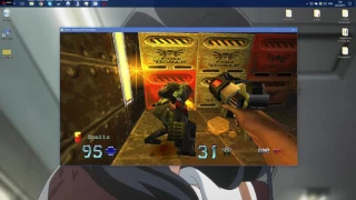 Quake 2 PS1 mouse test in epsxe 2.0.5