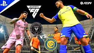 FC 24 - Al Nassr vs Inter Miami ft. Messi, Ronaldo, Mane, Talisca | PS5 Gameplay - 4K HDR