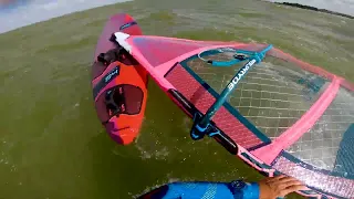 4K windsurfing Makkum Head view