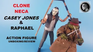 "Clone" neca Casey Jones and Raphael action figure unboxing review Ko/bootleg