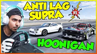 Ford Mustang Hoonicorn vs Anti Lag Toyota Supra | The Ultimate Drag Race | Chief Shifter