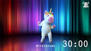 30 Minute Countdown Timer [Dancing Unicorn 🦄]