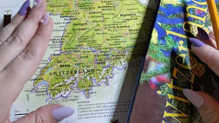 ASMR ~ Switzerland History & Geography ~ Soft Spoken Map Pointing Page Turning