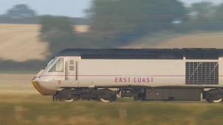 ECML trains at Frinkley Lane 11th September 2014