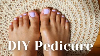 How To At Home Pedicure | DIY Pedicure Tutorial With Salon Results!