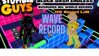 Getting a Wave Record with @TieranPlays in Block Dash Endless