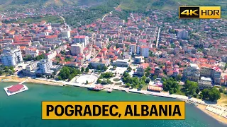 Pogradec, Albania 🇦🇱 Driving real time in Pogradec City 🚗 [4K HDR]