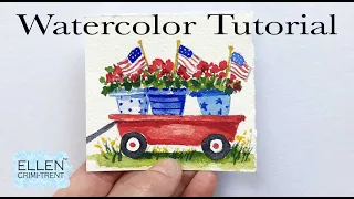 Watercolor Tutorial for Beginners-Watercolor painting ideas.