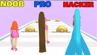 NOOB vs PRO vs HACKER in Hair-Challenge!..