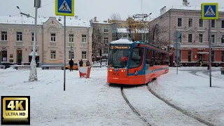 3 маршрут трамвая. 14.01.2021 год. Москва.