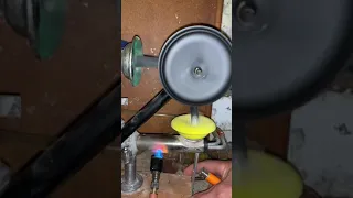 Homemade diaphragm alpha stirling engine with internal cooling