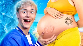 Summer Girl vs Winter Boy | I Am Pregnant at The Season School