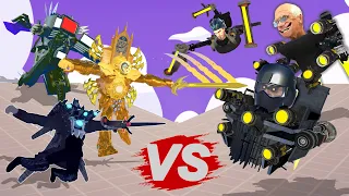 Book Vs Coffin Summoner: New Clockman Titan v2 Random Alliance Vs Random Skibidi Toilet Team | TABS