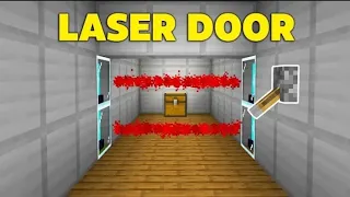 Working Laser Door In Minecraft! (No Mods)