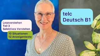 B1 telc | Leseverstehen Teil 3 | 10 Situationen 12 Anzeigen zuordnen | Deutsch lernen