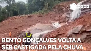 Bento Gonçalves tem mais de 100 grandes pontos de deslizamento de terra no RS