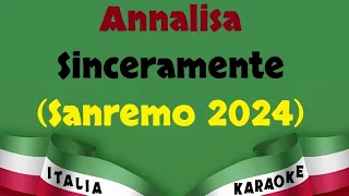 Annalisa - Sinceramente (Sanremo 2024) Karaoke