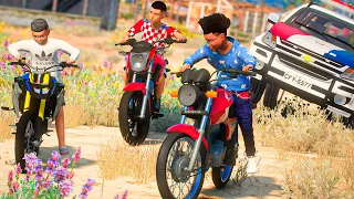 GTA V: MODS | CRIANÇAS DANDO TRABALHO PARA POLICIA DE MOTO ROUBADA🔥