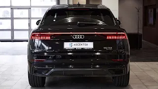 Live: обзор черный Audi Q8 Quattro / Black Pixel