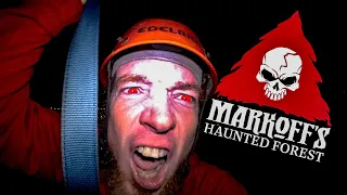 Markoff's Haunted Forest Is The SCARIEST! Haunted Trails & Zip Lines