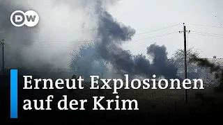 Neue Explosionen auf der von Russland annektierten Halbinsel Krim | DW Nachrichten