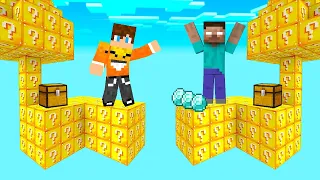 Minecraft, ale SKYBLOCK to LUCKY BLOCK z HEROBRINE!