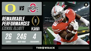 Ezekiel Elliott's 246-Yard Dominant National Championship! (#2 Oregon vs. #4 Ohio State)