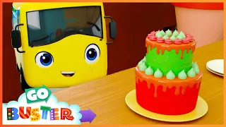 The Great Cake Race | Go Buster | Moonbug Kids