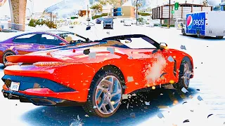 Car crashes EP 61 - Collisions in street traffic of Supercars