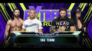 Undertaker & Roman Reigns vs. Drew McIntyre & Shane McMahon: WWE Extreme Rules 2019 WWE 2K23 4K