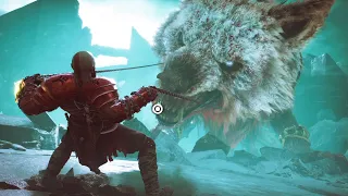 Atreus Injects Fenrir Soul In Giant Wolf Scene - God Of War Ragnarok PS5 2022