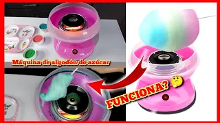 MÁQUINA DE ALGODÓN DE AZÚCAR🔥 PONGAMOSLO A PRUEBA🔥¿FUNCIONA?  #novedades lupita