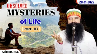 Unsolved Mysteries Of Life (Part 7) | Saint Dr MSG | 20th Nov 2022 | Live From Barnawa, UP