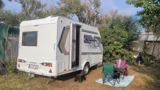 Çekme Karavan ile Dedeağaç (Alexandroupoli) / Yunanistan | Belediye Kamp Alanı | Weinsberg 390 QD