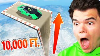 Worlds LARGEST Ramp in GTA 5… (Race)