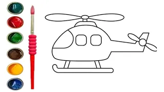how to draw helicopter easy drawing step by step for kids
