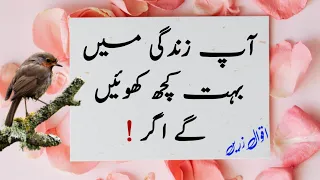 آپ زندگی میں بہت کچھ کھوئیں گے اگر || Haseen Aqwal