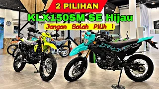 AQUARIUS GREEN vs NEON GREEN | KLX150SM SE Warna Terbaru. Info Harga dan Promo.