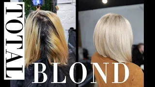 Видео-урок! Окрашивание TOTAL BLOND. Краска для волос ESTEL SENSATION. Осветление волос. Блонд.