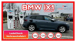 🚘 BMW iX1🪫Verbrauchsfahrt & Ladecheck😱ist das noch effizient⁉️