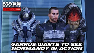 Garrus wants to see Normandy in a fight, Wrex disagrees - Mass Effect 1 Legendary Edition