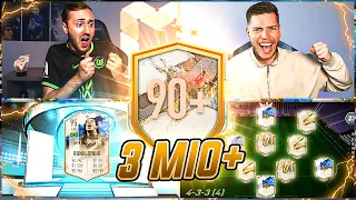 FIFA 23: OMG!😱 3MIO+ SPIELER IM 90+ PRIME/TOTY/FB ICON PACK Squad Builder Battle🔥🔥