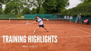 Spannende Matchtraining Highlights || Tennis