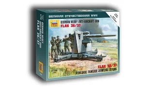 Обзор и сборка FLAK 36/37 Звезда 1/72