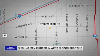 3 men shot in backyard in apparent verbal altercation in West Elsdon neighborhood