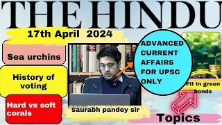 The Hindu  Editorial & News Analysis II 17th April 2024 II Daily current affairs II Saurabh Pandey