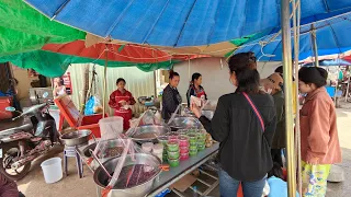 The best and popular dessert stall in Svay Sisaphon #cambodia Cambodian