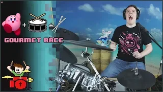 Kirby - Gourmet Race Using Chopsticks While Using Drums!