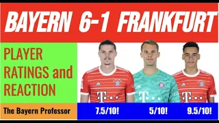 PLAYER RATINGS! Bayern 6 - 1 Eintracht Frankfurt | Tactical Masterclass